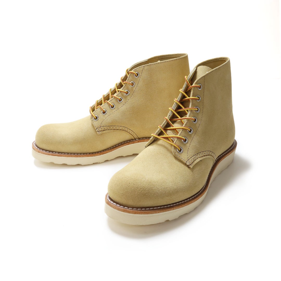 Ya2/レッドウイングREDWING/ブーツ/6インチクラシックラウンドベージュ・サンド/「ハトメ」仕様/8167/メンズ【正規取扱】
