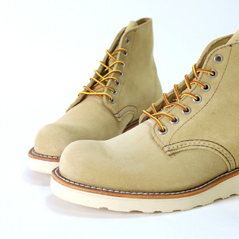 Ya2/レッドウイングREDWING/ブーツ/6インチクラシックラウンドベージュ・サンド/「ハトメ」仕様/8167/メンズ【正規取扱】