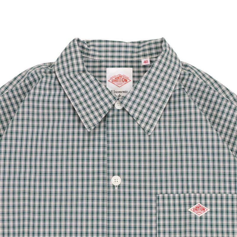 Ra9/ダントンDANTON/シャツ/コットンポプリンレギュラーカラーシャツ/DT-B0434TCV/メンズ【正規取扱】
