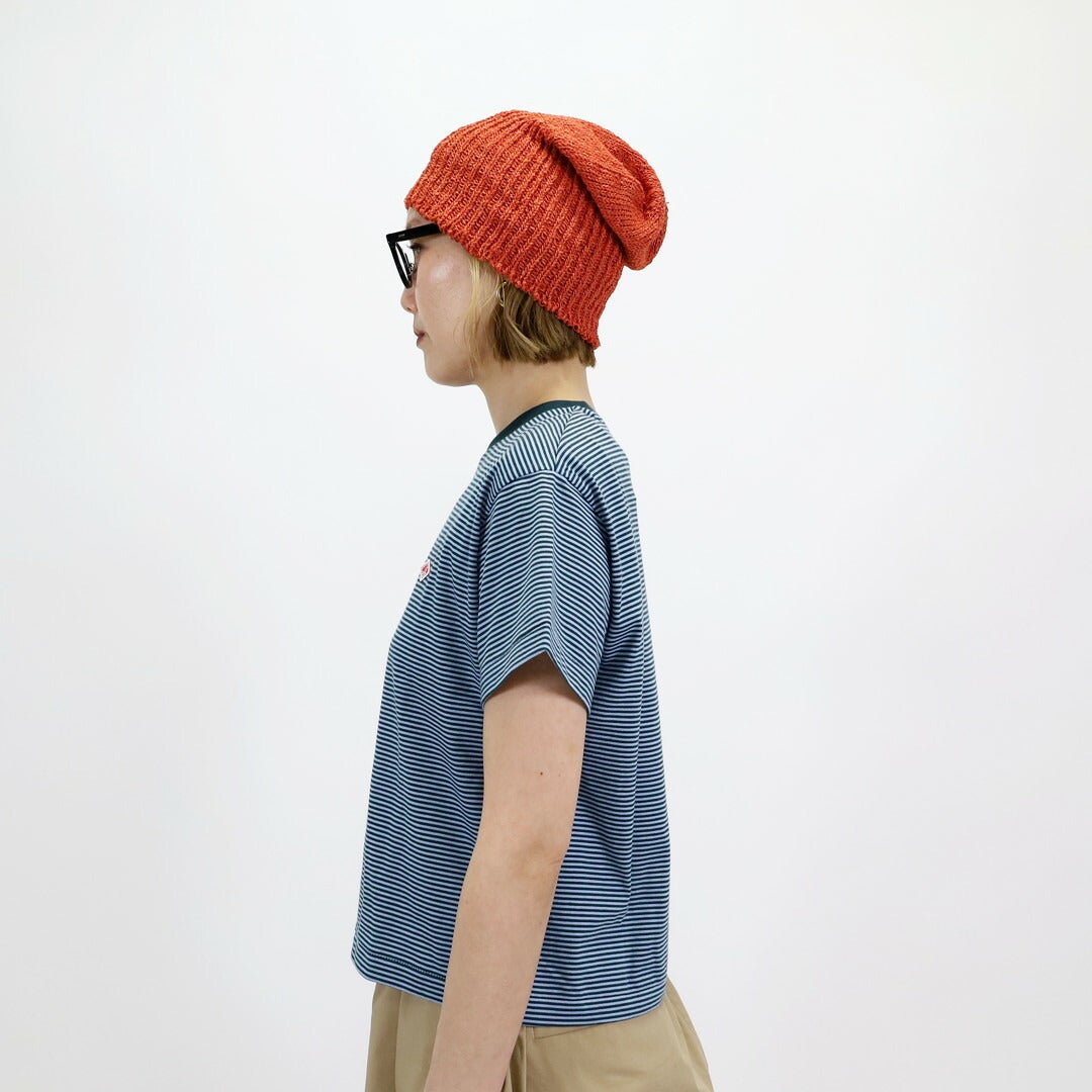 ダントン DANTON/ショート スリーブ クロップド Tシャツ ストライプ DT