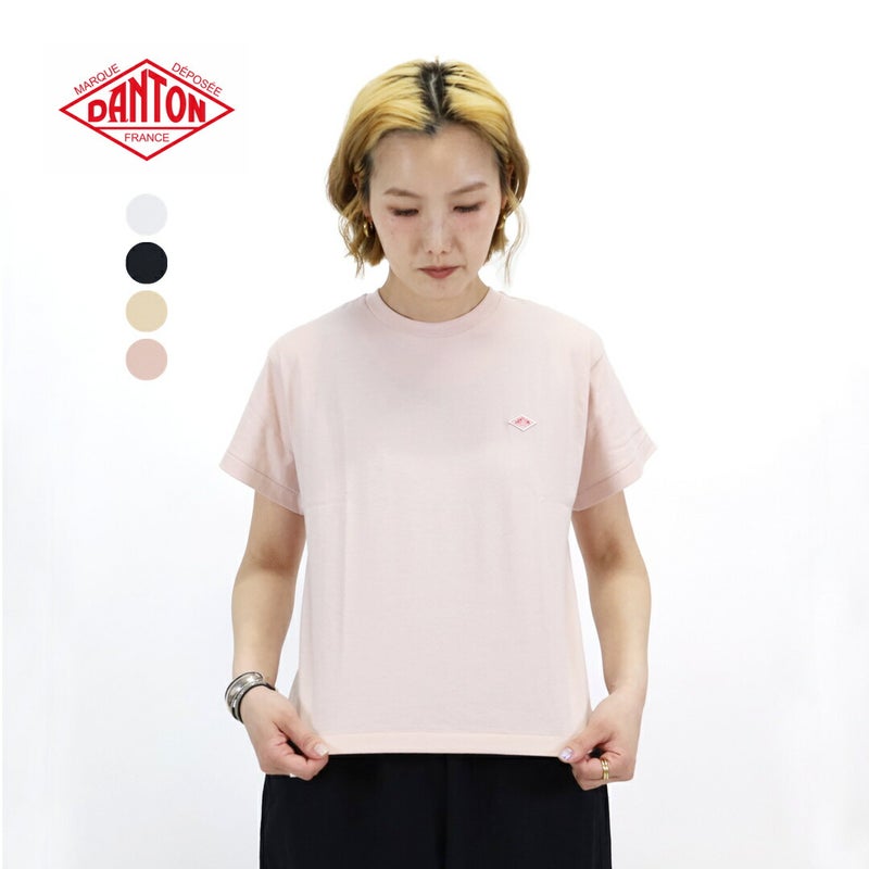 Ra9/ダントンDANTON/Tシャツカットソー/ショートスリーブクロップドTシャツ/DT-C0408CVT/レディース【正規取扱】