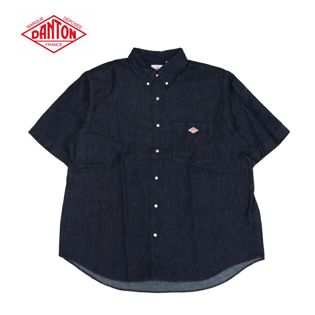 ダントン DANTON/ダンガリー ボタンダウン半袖シャツ DT-B0337 DUG/シャツ