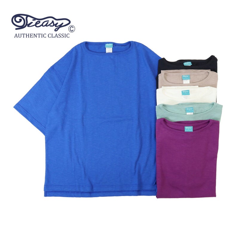 Ya2/ティージーオーセンティッククラシックTIEASYAUTHENTICCLASSIC/ライトビッグボートネックTシャツ/te001ss-lgt-bg/レディース【正規取扱】
