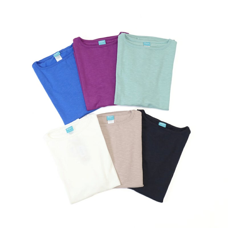 Ya2/ティージーオーセンティッククラシックTIEASYAUTHENTICCLASSIC/ライトビッグボートネックTシャツ/te001ss-lgt-bg/レディース【正規取扱】