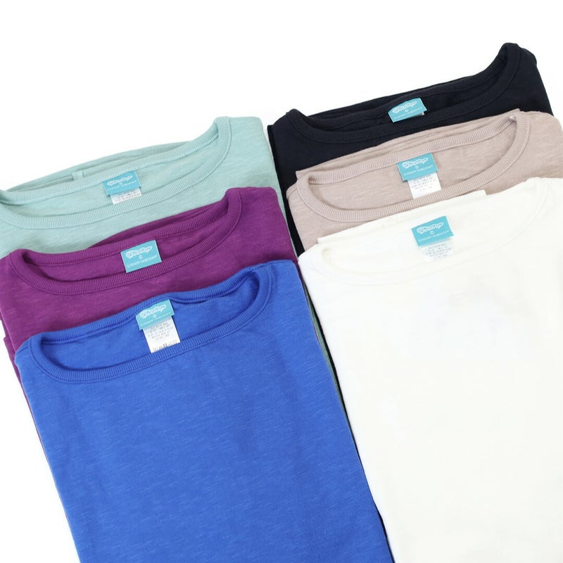 Ya2/ティージーオーセンティッククラシックTIEASYAUTHENTICCLASSIC/ライトビッグボートネックTシャツ/te001ss-lgt-bg/レディース【正規取扱】