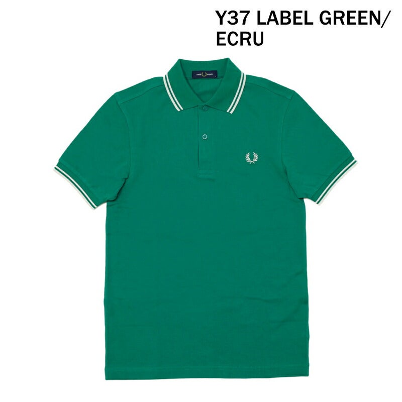 FRED PERRY ポロシャツ Lサイズ ミントグリーン　フレッドペリー フレッドペリー FRED PERRY 【日本正規品】The Twin Topped Fred Perry