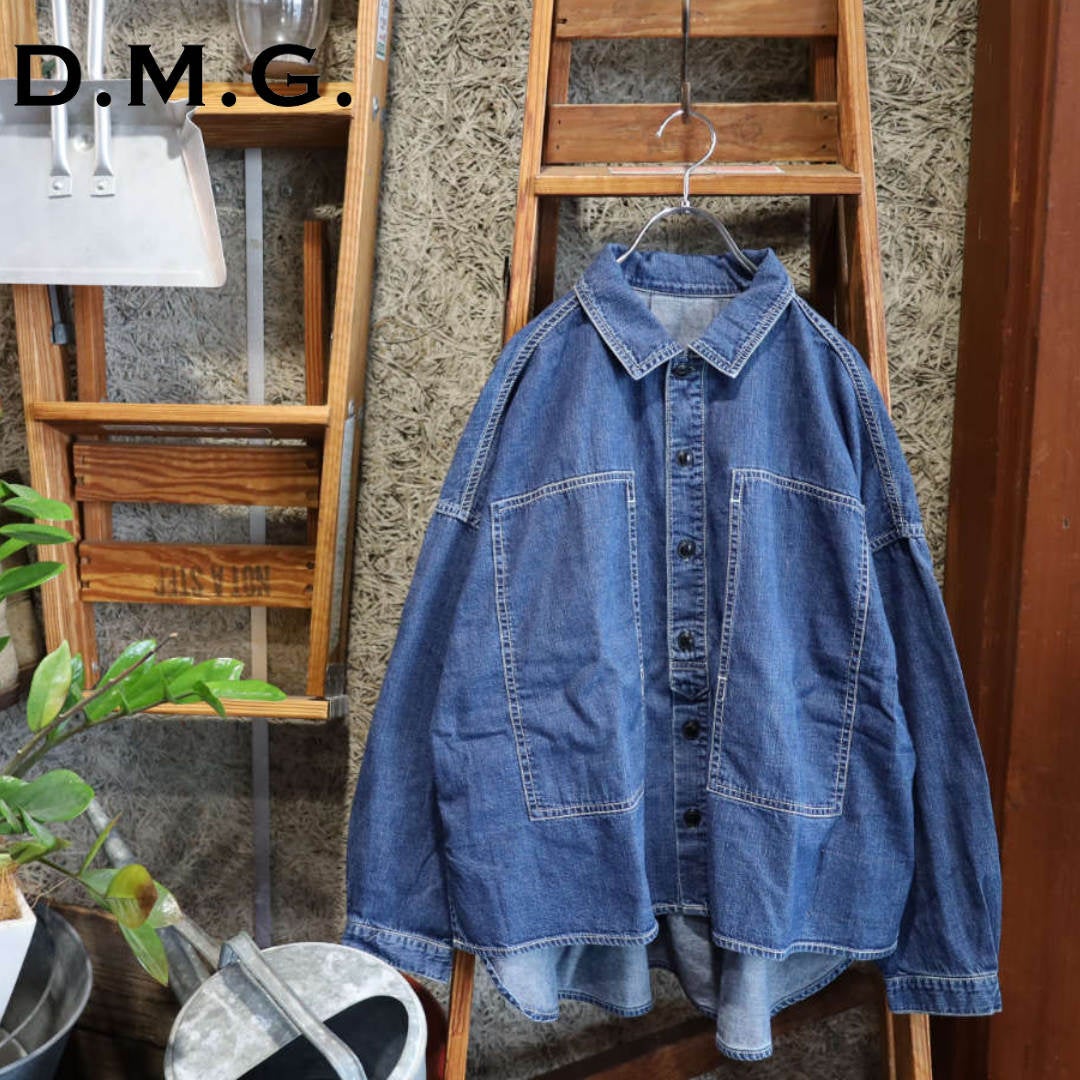 D.M.G. デニムシャツ ジャケット 7ozデニム プリズナー|ビッグ
