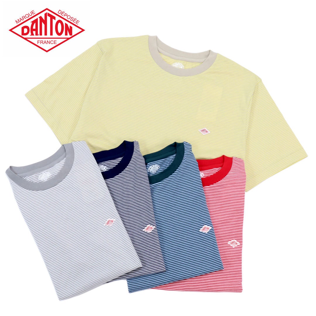 ダントン DANTON/ボーダークルーネックTシャツ DT-C0196 CVT-BD