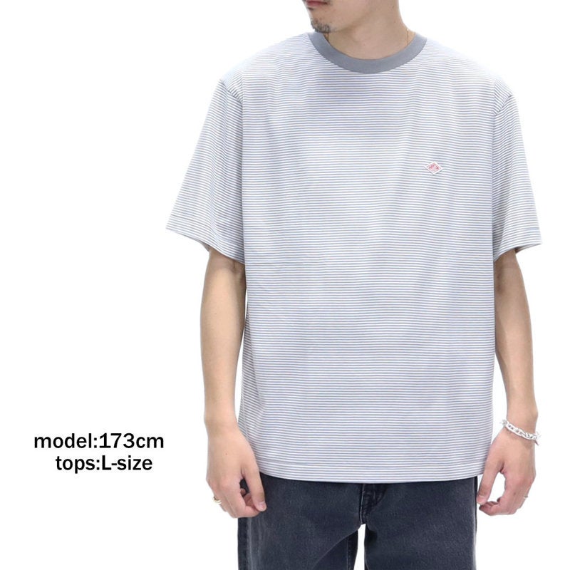 ダントン DANTON/ボーダークルーネックTシャツ DT-C0196 CVT-BD