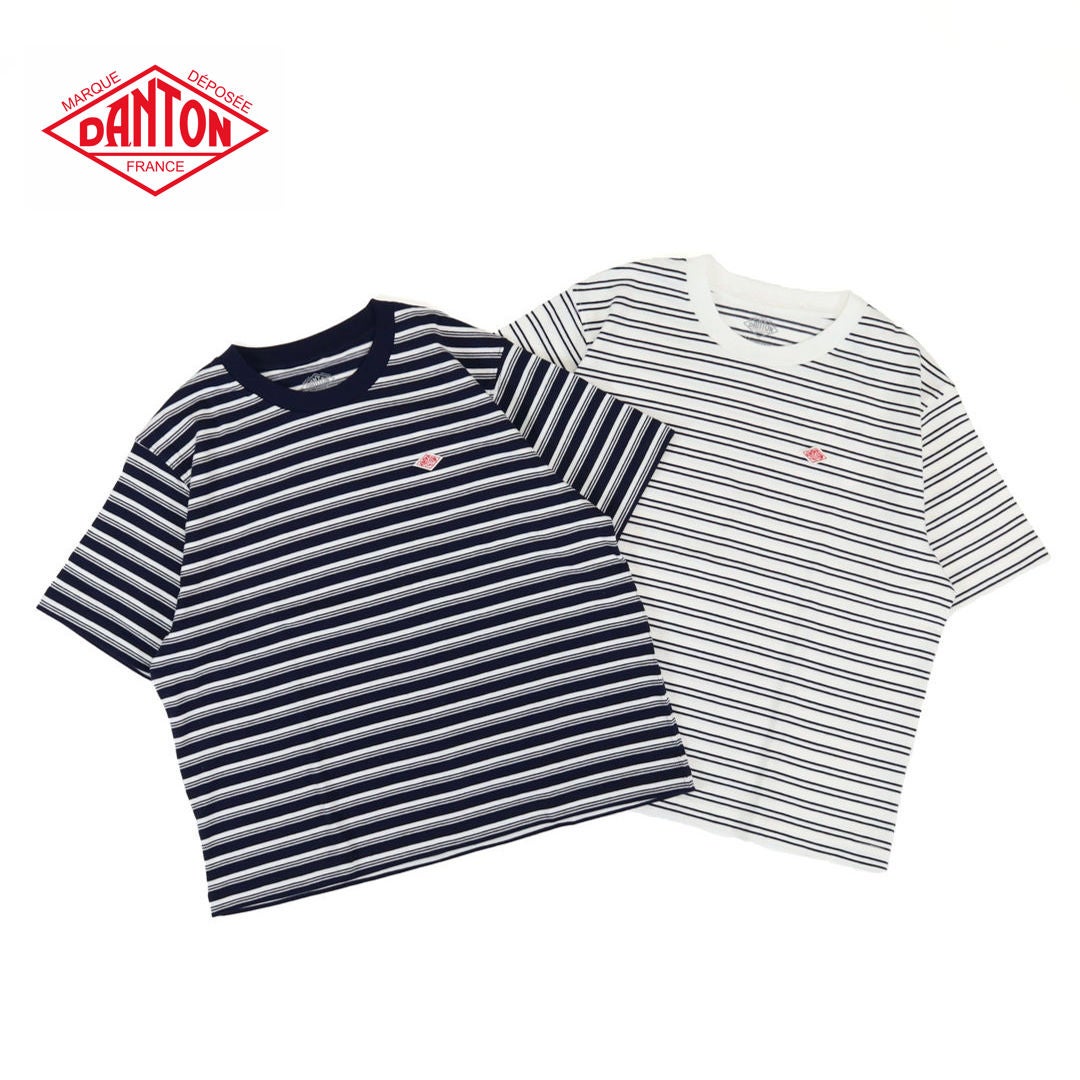 ダントン DANTON/クルーネック ボーダーショートTシャツ DT-C0404 CJJ