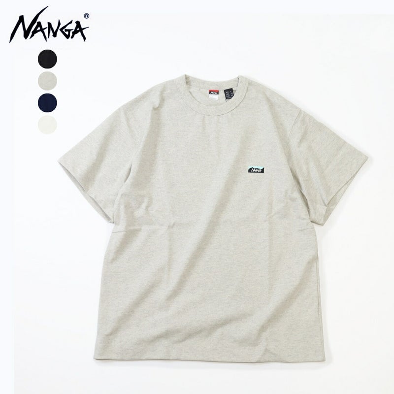 Ya2/ナンガNANGA/カットソーTシャツ/エコハイブリッドボックスロゴエンブロイダリーTシャツ/NW2411-1G804/メンズ【正規取扱】