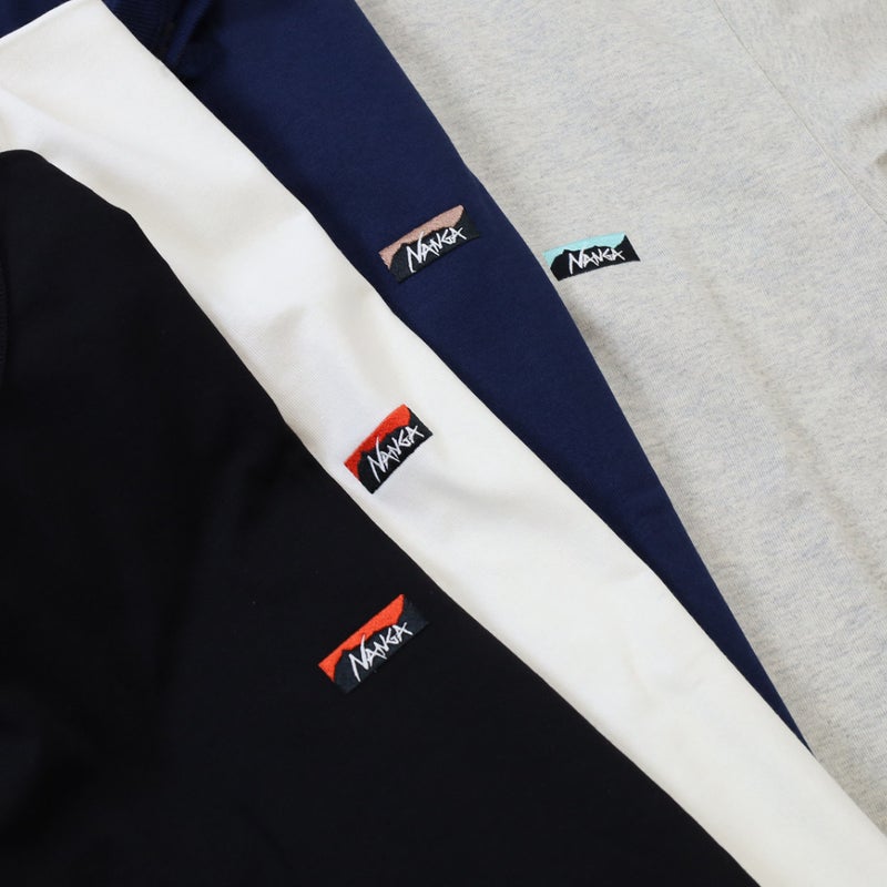 Ya2/ナンガNANGA/カットソーTシャツ/エコハイブリッドボックスロゴエンブロイダリーTシャツ/NW2411-1G804/メンズ【正規取扱】