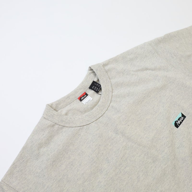 Ya2/ナンガNANGA/カットソーTシャツ/エコハイブリッドボックスロゴエンブロイダリーTシャツ/NW2411-1G804/メンズ【正規取扱】