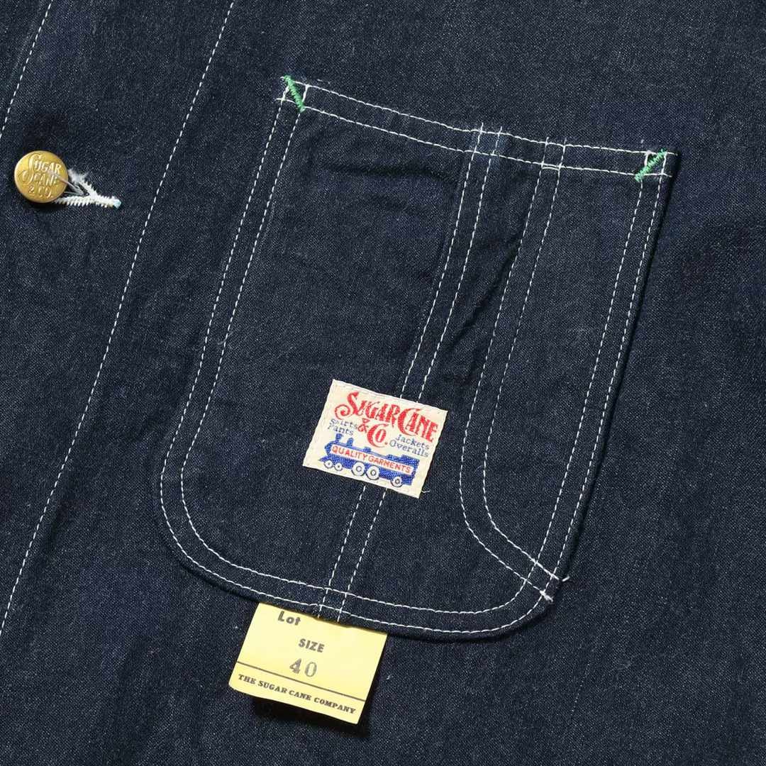 シュガーケーン SUGAR CANE ブルーデニムワークコート SC15655|ビッグ