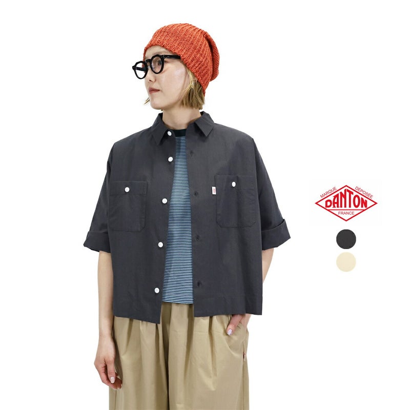 Ra9/ダントンDANTON/シャツ/コットンポプリンワークシャツ/DT-B0345SOD/レディース【正規取扱】