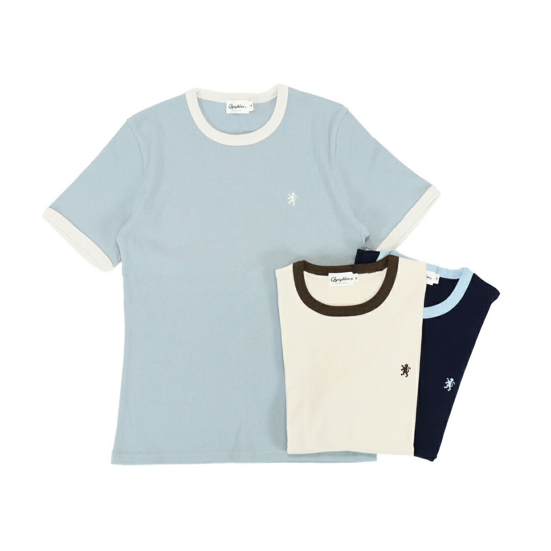 Ya2/ジムフレックスGymphlex/カットソー/クルーネックリンガーTシャツ/GY-C0326VRL/レディース【正規取扱】