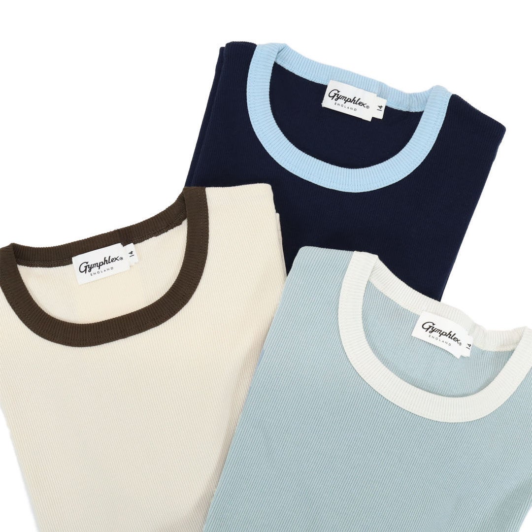 Ya2/ジムフレックスGymphlex/カットソー/クルーネックリンガーTシャツ/GY-C0326VRL/レディース【正規取扱】
