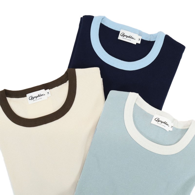 Ya2/ジムフレックスGymphlex/カットソー/クルーネックリンガーTシャツ/GY-C0326VRL/レディース【正規取扱】