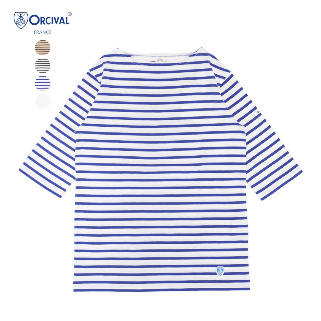 Ya2/オーシバルORCIVAL/カットソー/ジャージーボートネック5分袖Tシャツ/OR-C0136BFJ/レディース【正規取扱】