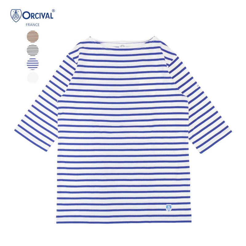 Ya2/オーシバルORCIVAL/カットソー/ジャージーボートネック5分袖Tシャツ/OR-C0136BFJ/レディース【正規取扱】