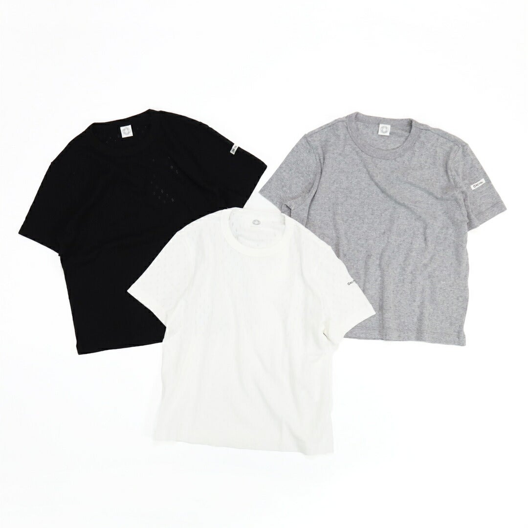 Ya2/オーシバルORCIVAL/カットソー/パターンメッシュコットンクルーネックTシャツ/OR-C0527OWE-R/レディース【正規取扱】