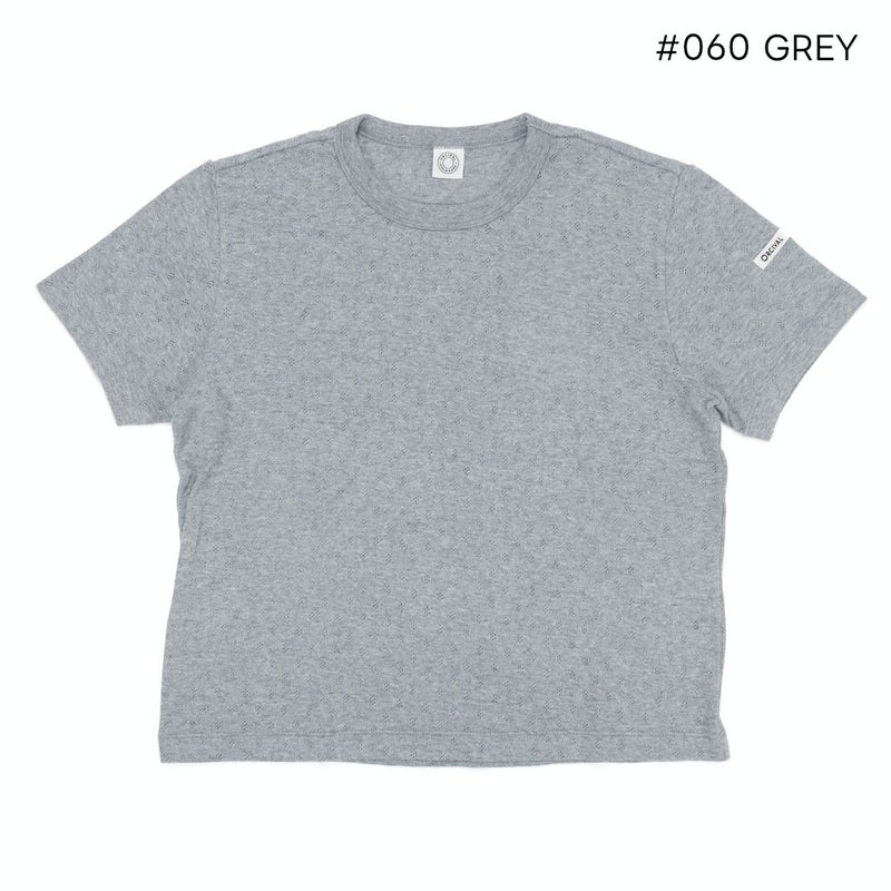 Ya2/オーシバルORCIVAL/カットソー/パターンメッシュコットンクルーネックTシャツ/OR-C0527OWE-R/レディース【正規取扱】