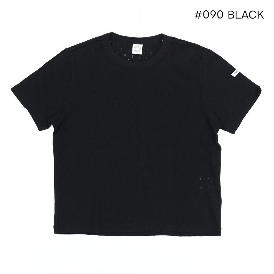 オーシバル ORCIVAL/パターンメッシュ コットンクルーネックTシャツ OR