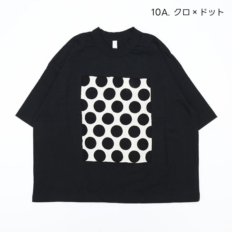 Ya2/プリットprit/カットソー/17/1空紡天竺×10/1ムラ糸プリント5分袖フレームＴシャツ/P91638/レディース【正規取扱】