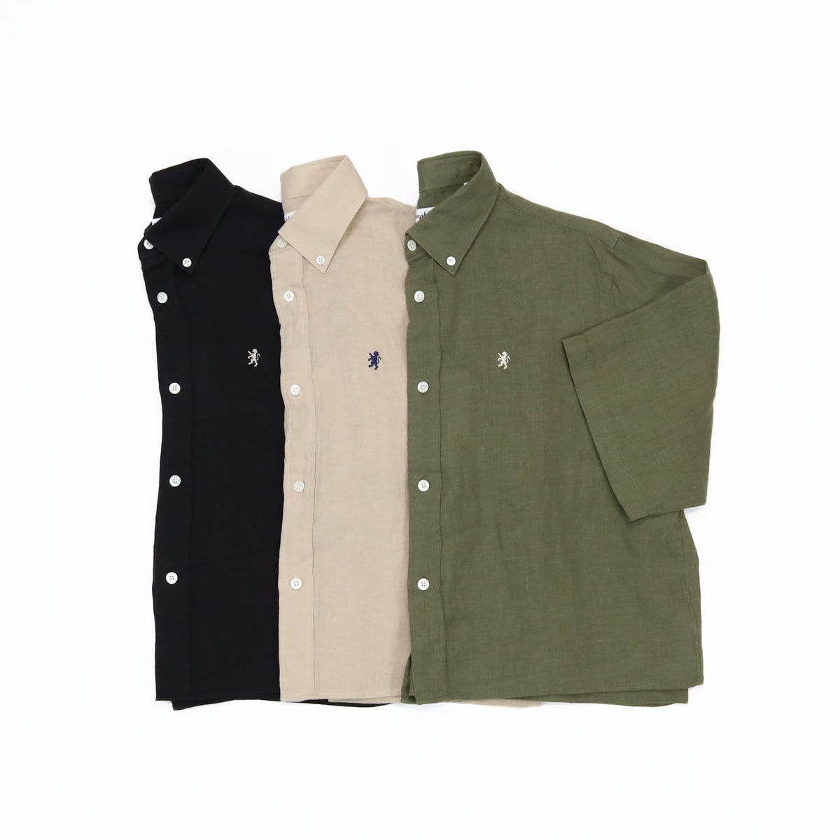 Ya2/ジムフレックスGymphlex/シャツ/リネンショートボタンダウン半袖シャツ/GY-B0367SKC/レディース【正規取扱】