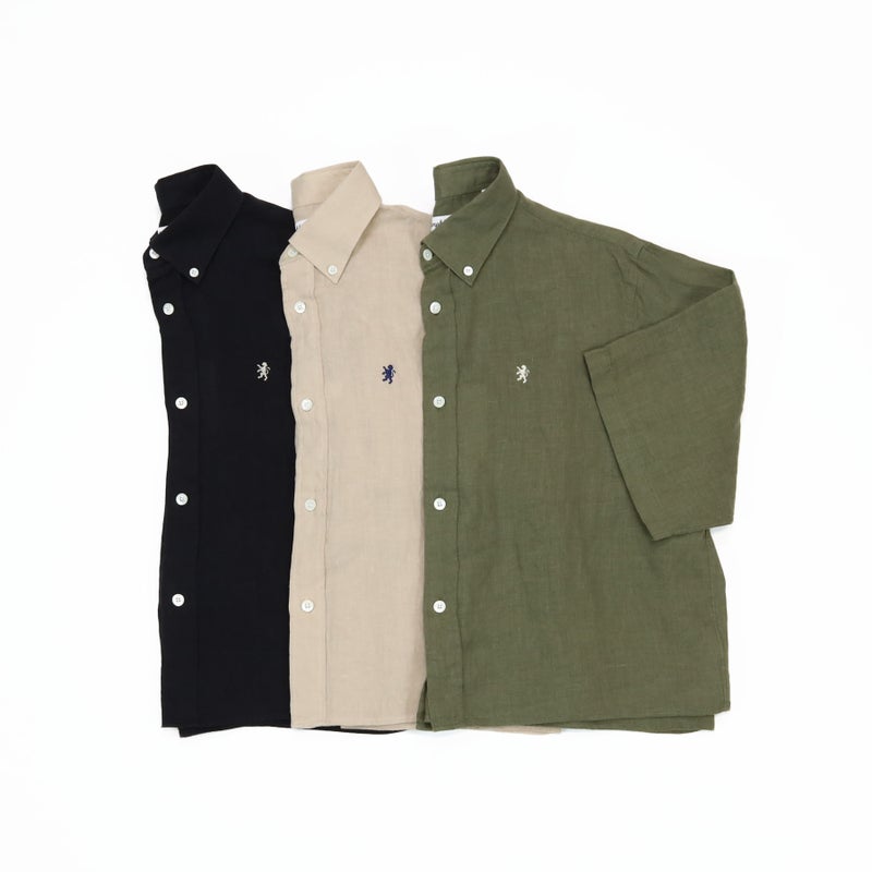 Ya2/ジムフレックスGymphlex/シャツ/リネンショートボタンダウン半袖シャツ/GY-B0367SKC/レディース【正規取扱】