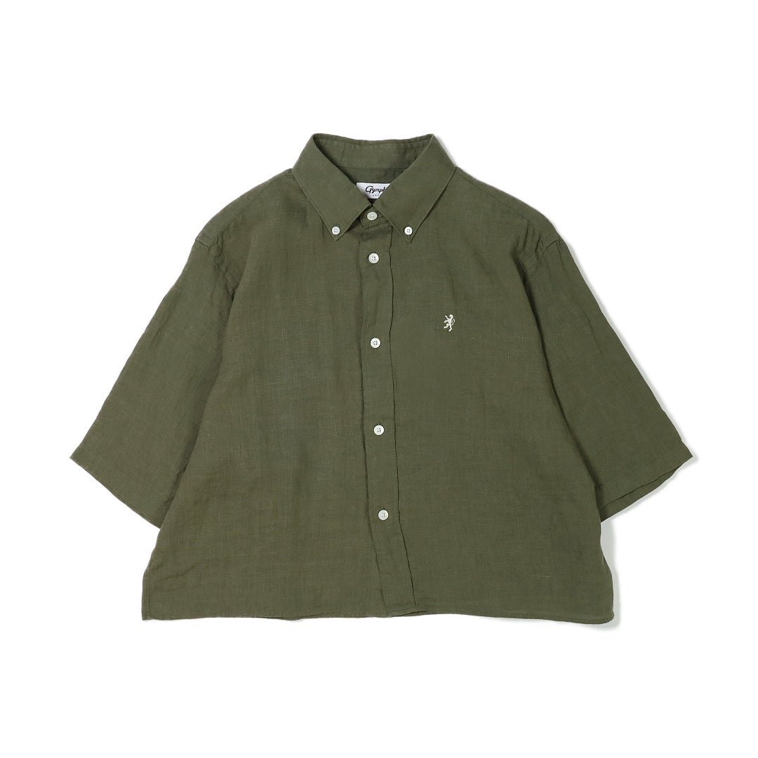 Ya2/ジムフレックスGymphlex/シャツ/リネンショートボタンダウン半袖シャツ/GY-B0367SKC/レディース【正規取扱】