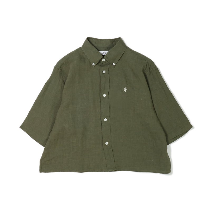 Ya2/ジムフレックスGymphlex/シャツ/リネンショートボタンダウン半袖シャツ/GY-B0367SKC/レディース【正規取扱】