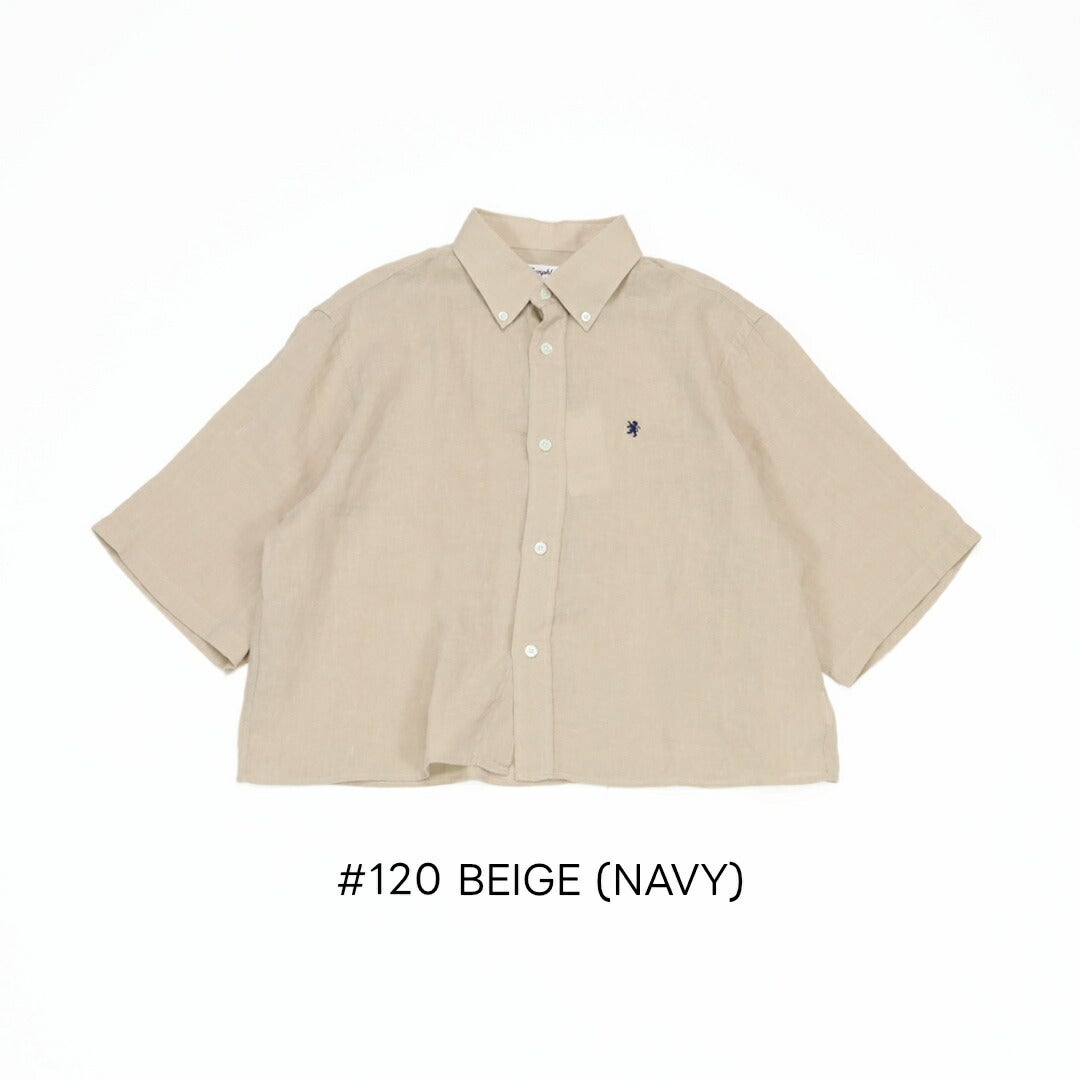 Ya2/ジムフレックスGymphlex/シャツ/リネンショートボタンダウン半袖シャツ/GY-B0367SKC/レディース【正規取扱】