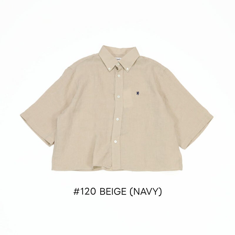 Ya2/ジムフレックスGymphlex/シャツ/リネンショートボタンダウン半袖シャツ/GY-B0367SKC/レディース【正規取扱】