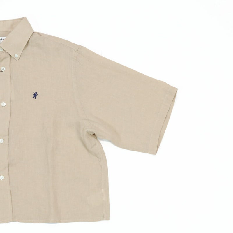 Ya2/ジムフレックスGymphlex/シャツ/リネンショートボタンダウン半袖シャツ/GY-B0367SKC/レディース【正規取扱】