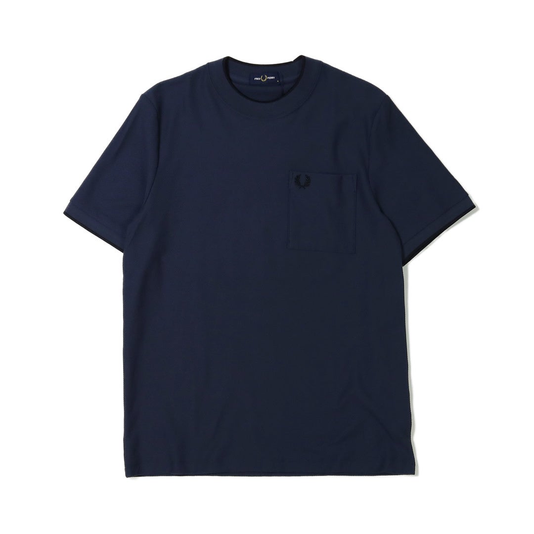 Ya2/フレッドペリーFREDPERRY/カットソー/ポケットディテールピケTシャツ/M2395/メンズ【正規取扱】