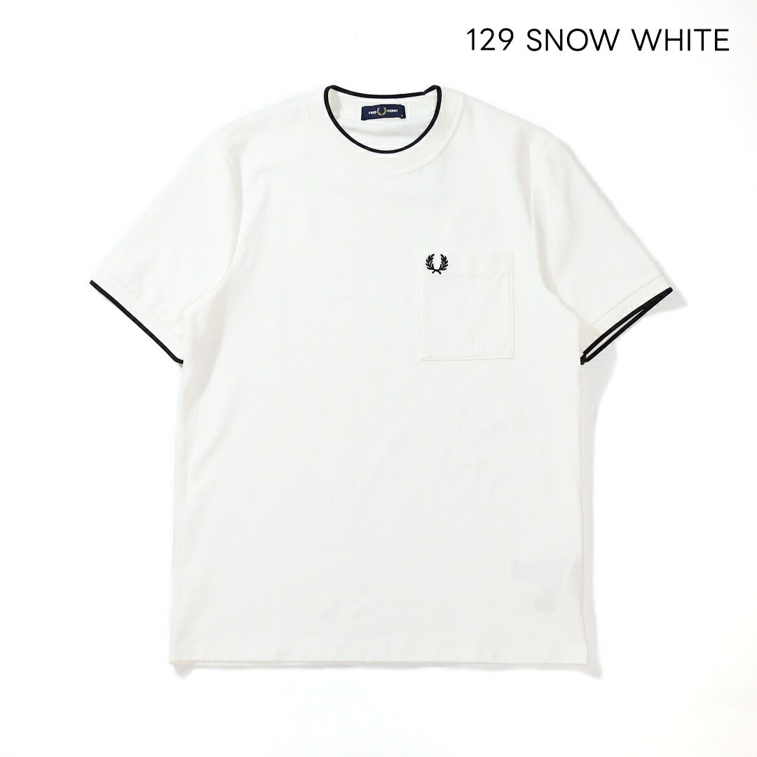 Ya2/フレッドペリーFREDPERRY/カットソー/ポケットディテールピケTシャツ/M2395/メンズ【正規取扱】