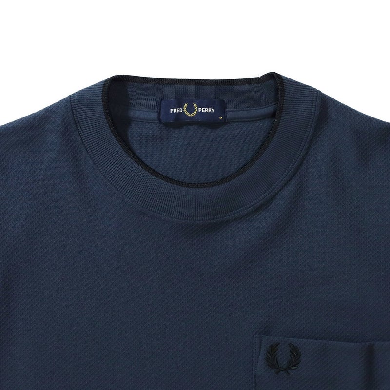 Ya2/フレッドペリーFREDPERRY/カットソー/ポケットディテールピケTシャツ/M2395/メンズ【正規取扱】