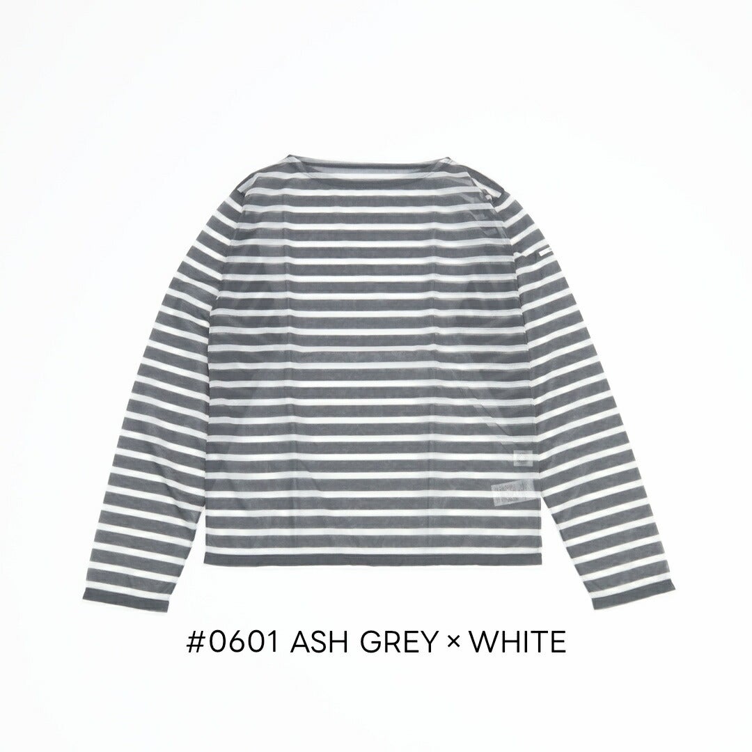 オーシバル ORCIVAL/ボーダー Tシャツ/シースルー ボートネック 長袖