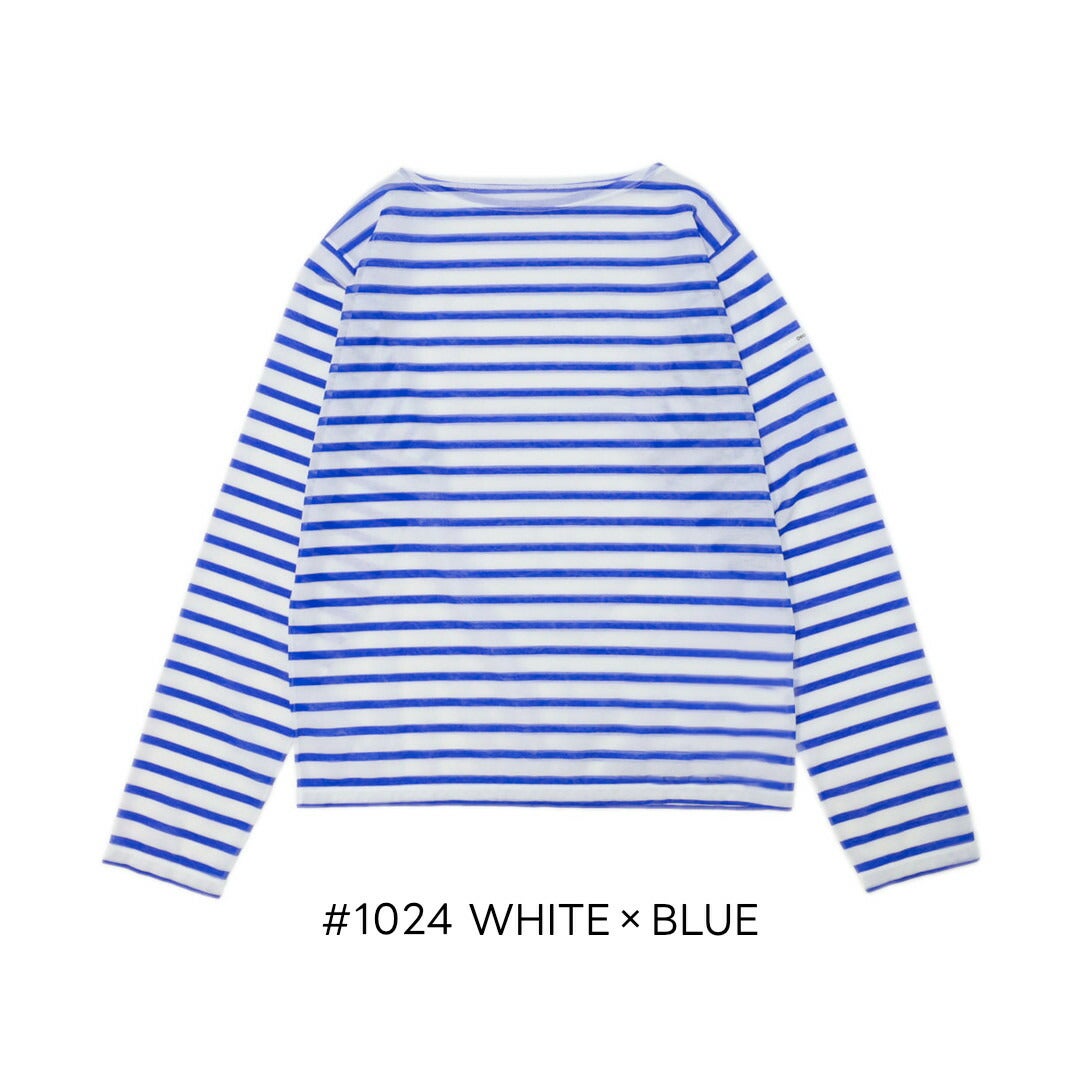Ya2/オーシバルORCIVAL/ボーダー長袖Ｔシャツ/シースルーボートネック長袖カットソー/OR-C0461STJ/レディース【正規取扱】