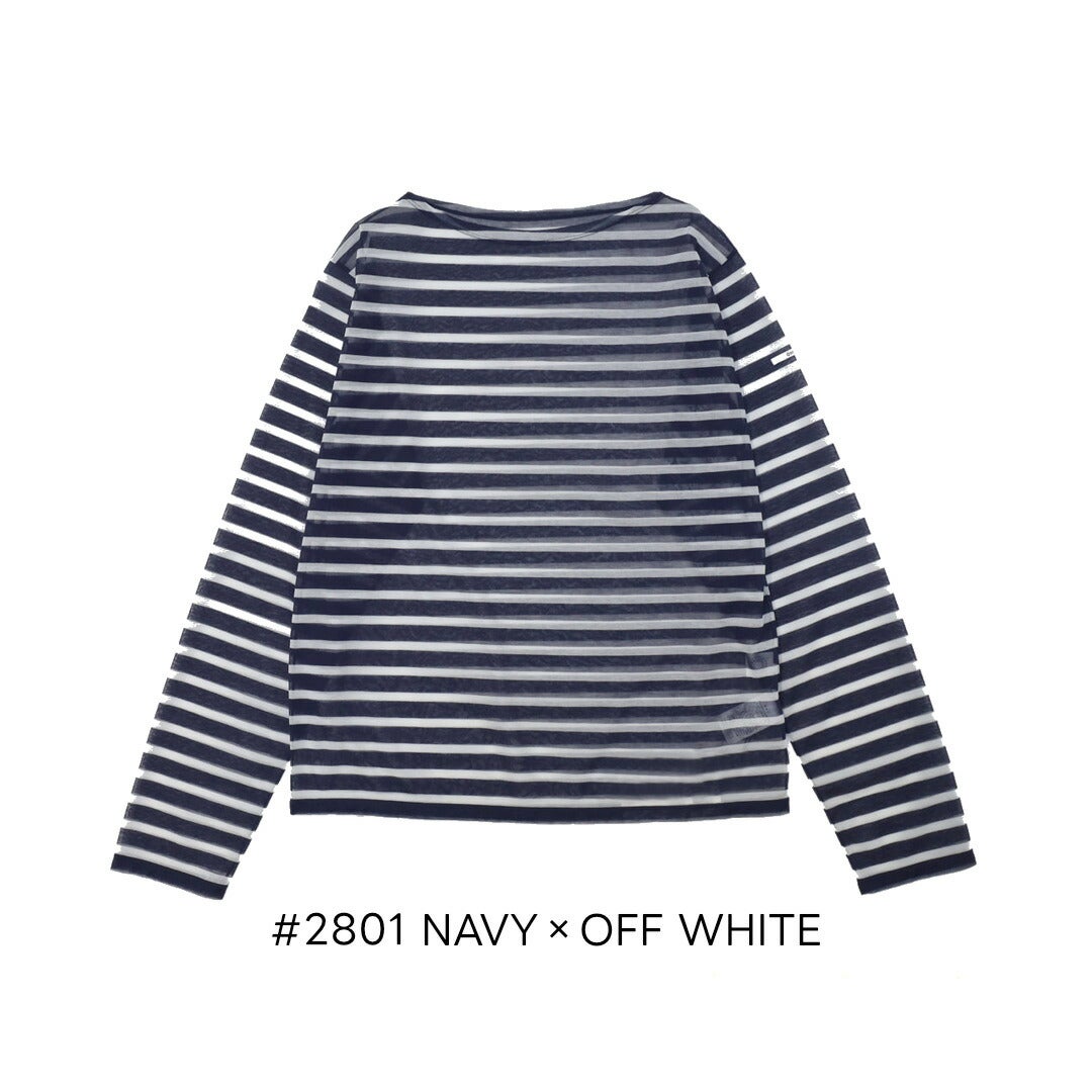 Ya2/オーシバルORCIVAL/ボーダー長袖Ｔシャツ/シースルーボートネック長袖カットソー/OR-C0461STJ/レディース【正規取扱】