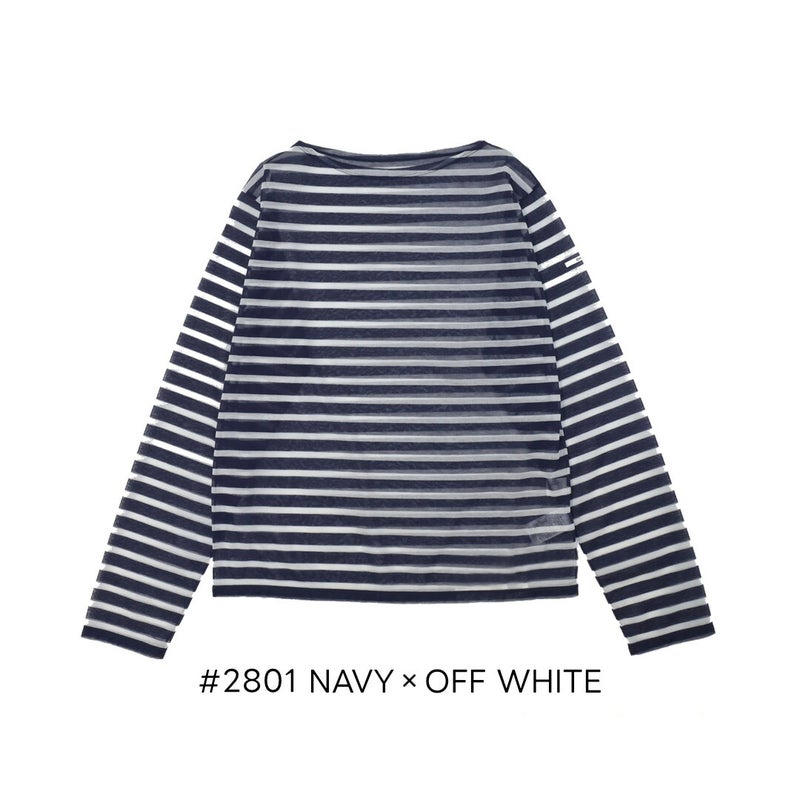 Ya2/オーシバルORCIVAL/ボーダー長袖Ｔシャツ/シースルーボートネック長袖カットソー/OR-C0461STJ/レディース【正規取扱】
