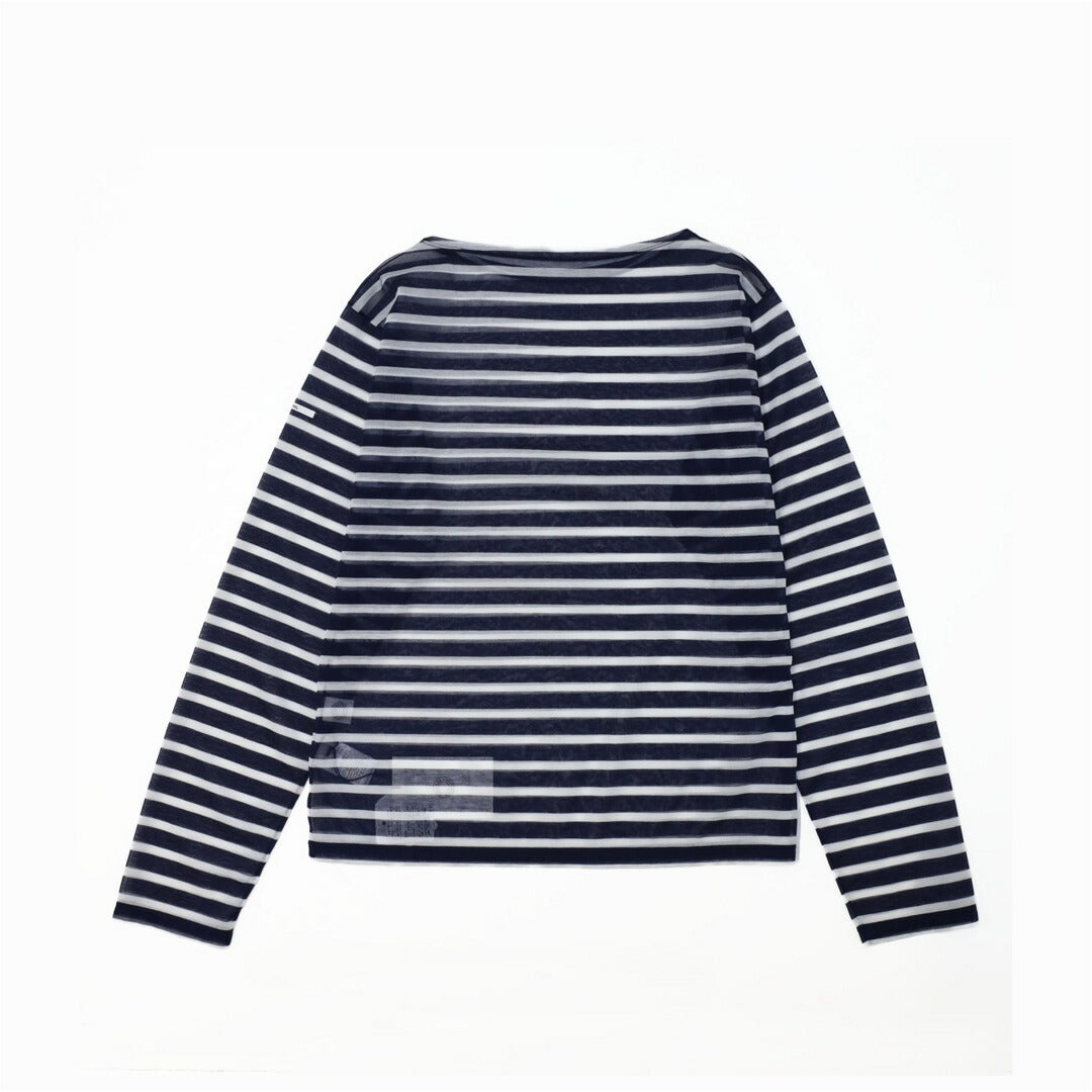 Ya2/オーシバルORCIVAL/ボーダー長袖Ｔシャツ/シースルーボートネック長袖カットソー/OR-C0461STJ/レディース【正規取扱】