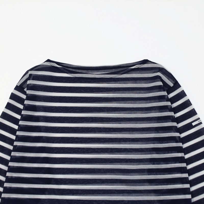 Ya2/オーシバルORCIVAL/ボーダー長袖Ｔシャツ/シースルーボートネック長袖カットソー/OR-C0461STJ/レディース【正規取扱】