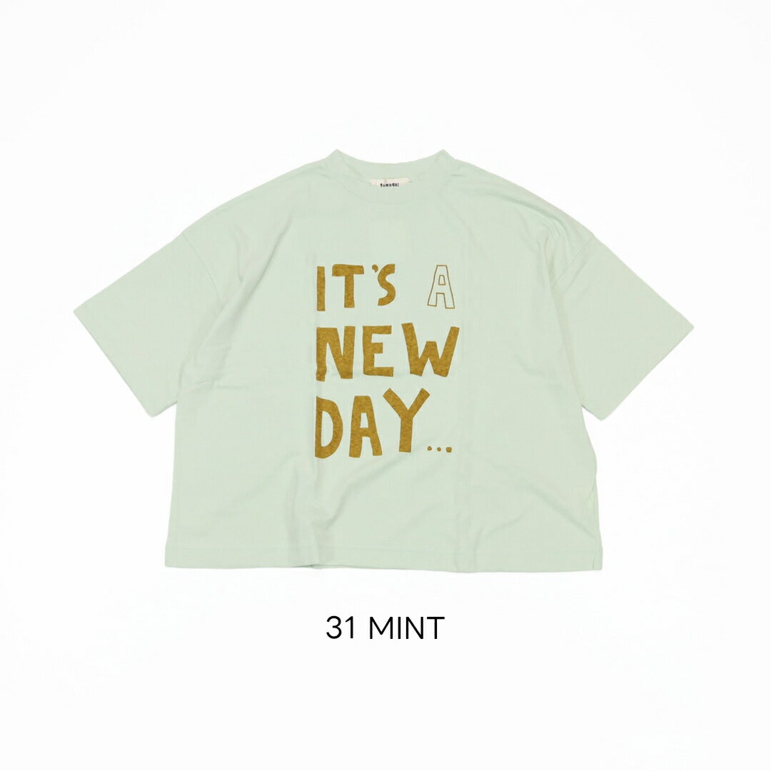 ツムグtumugu/Tシャツカットソー/ラフィ天竺プリントT/TC26203/レディース【正規取扱】