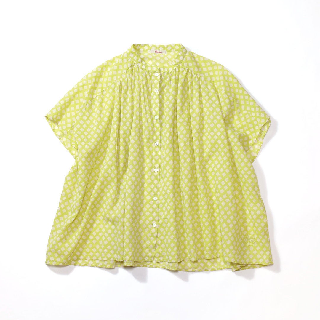 Ya2/ブロカントBrocante/シャツブラウス/インドプリント(チェック)フロンセシャツ/36-0323X/レディース【正規取扱】