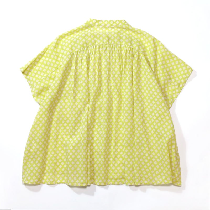 Ya2/ブロカントBrocante/シャツブラウス/インドプリント(チェック)フロンセシャツ/36-0323X/レディース【正規取扱】