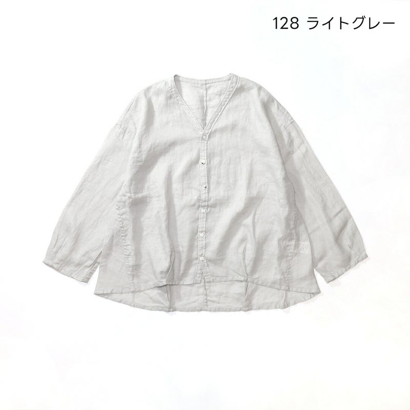 ブロカントBrocante/シャツ/リネンキャンバスカルディガンシャツ/36-0347L/レディース【正規取扱】