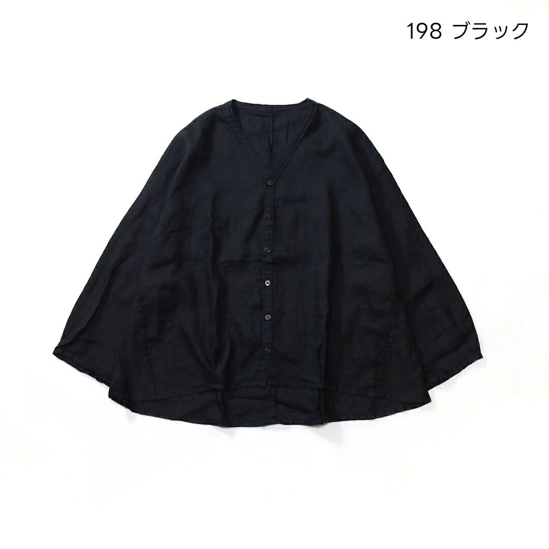 ブロカントBrocante/シャツ/リネンキャンバスカルディガンシャツ/36-0347L/レディース【正規取扱】