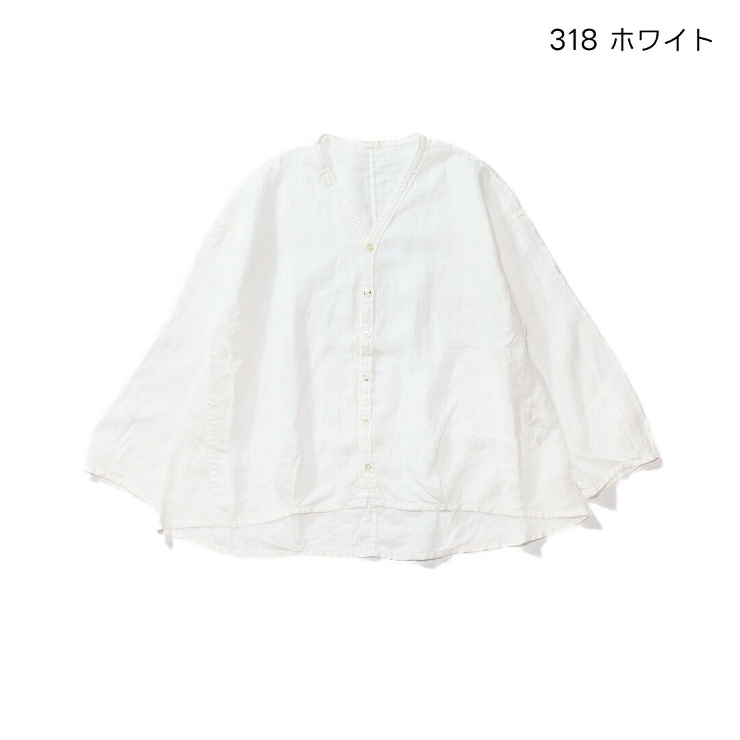 ブロカントBrocante/シャツ/リネンキャンバスカルディガンシャツ/36-0347L/レディース【正規取扱】